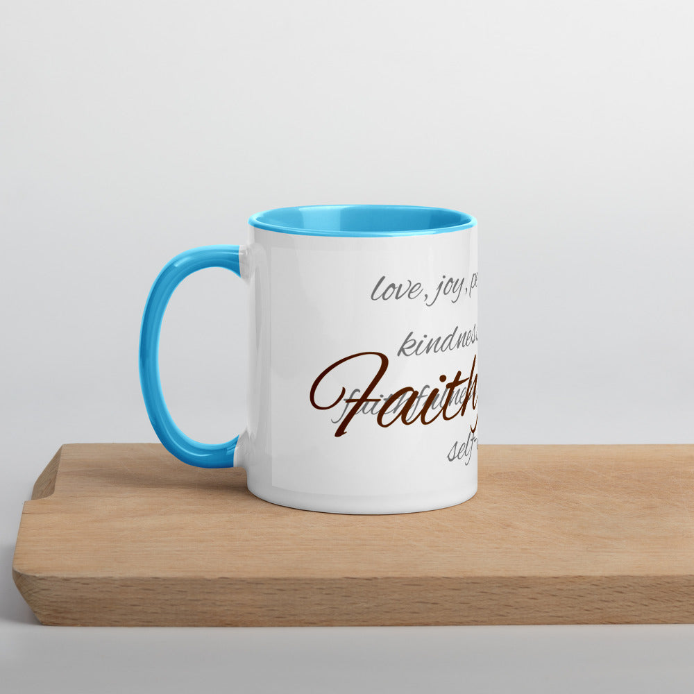 Mug with Color Inside Faithfulness - Blue image