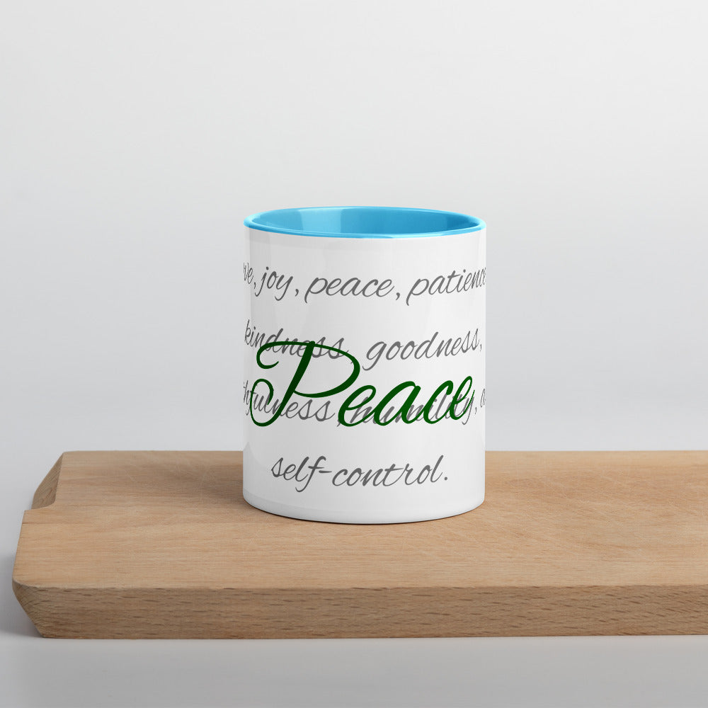 Mug with Color Inside - Peace image 4