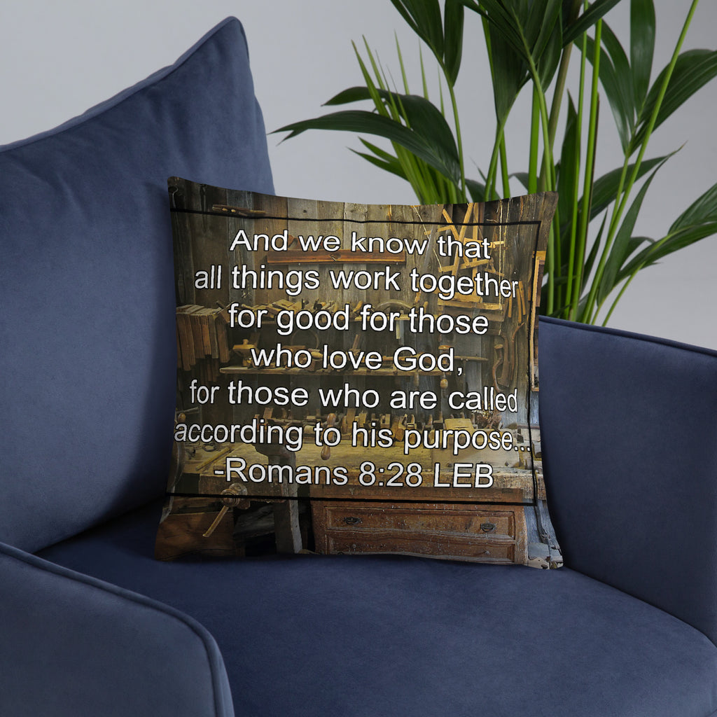 Basic Pillow - Romans 8:28 image 5