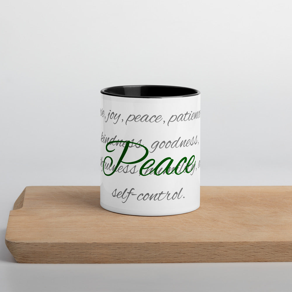 Mug with Color Inside - Peace image 1