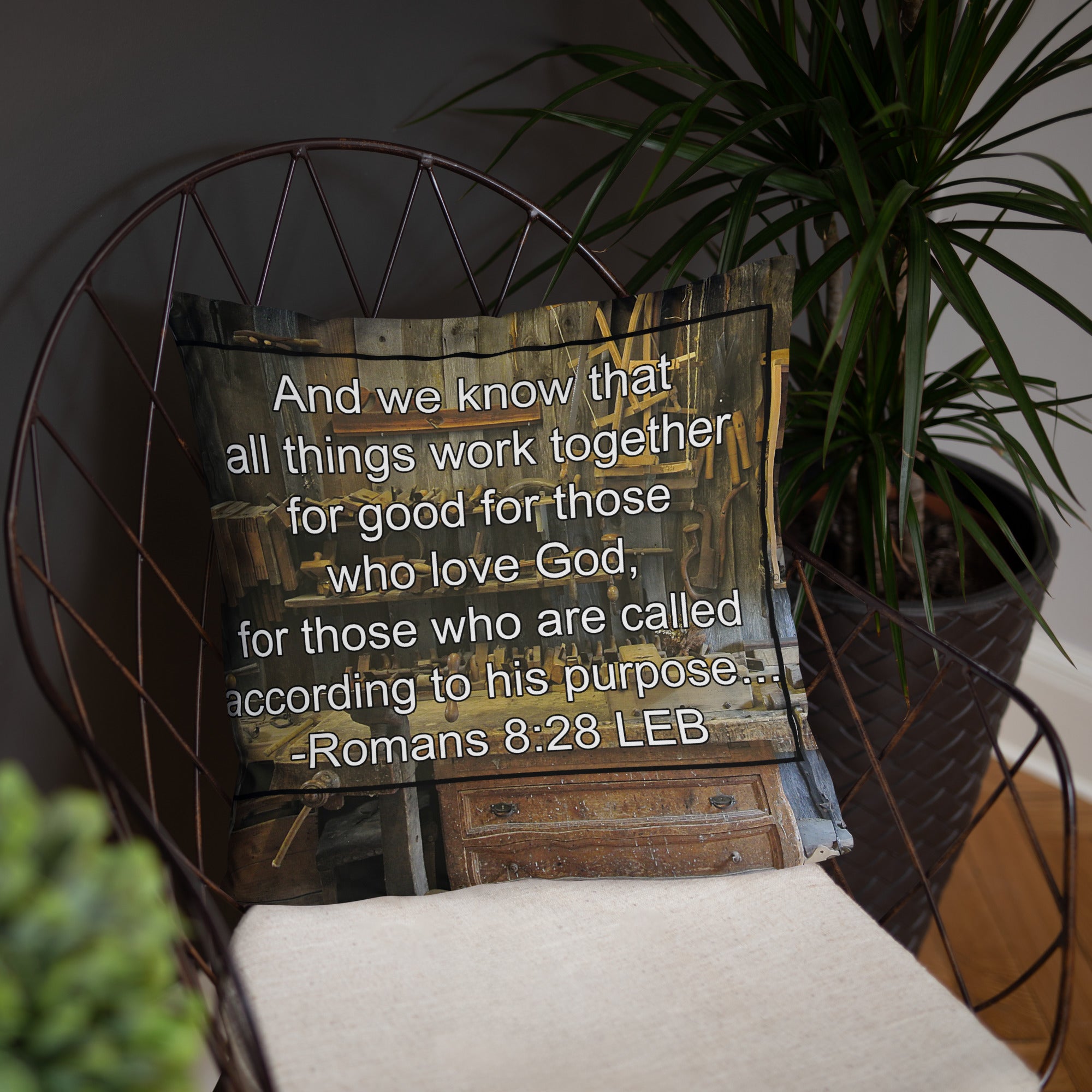 Basic Pillow - Romans 8:28 image 3