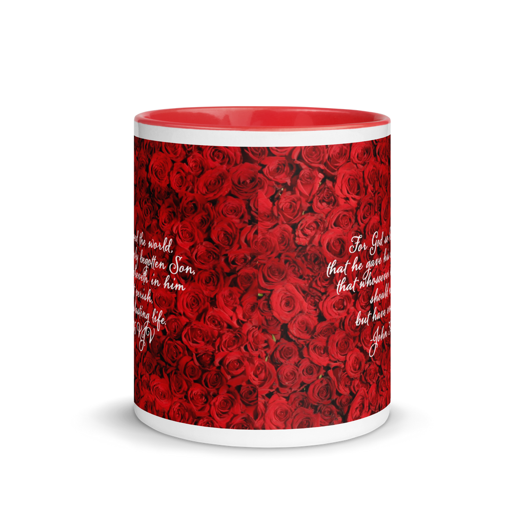 Mug with Color Inside - John 3:16 image 1