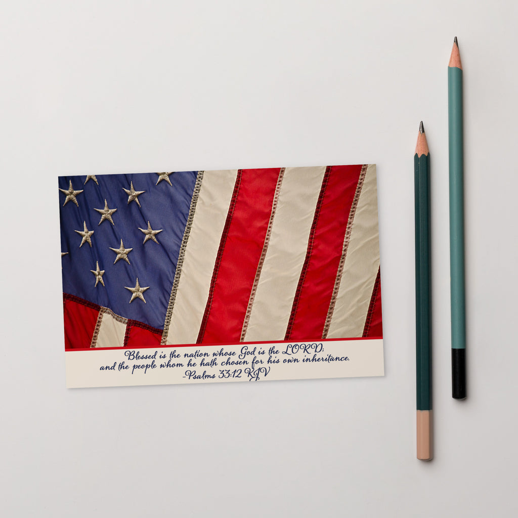 Standard Postcard - Psalm 33:12 image 3