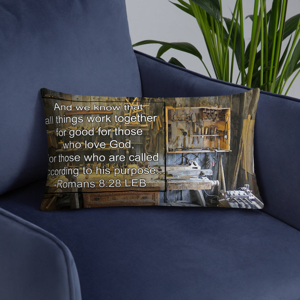 Basic Pillow - Romans 8:28 image 12