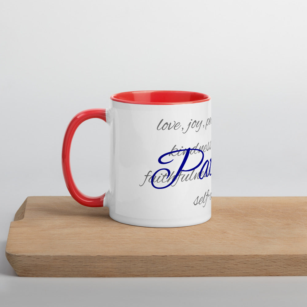 Mug with Color Inside - Patience - Red image