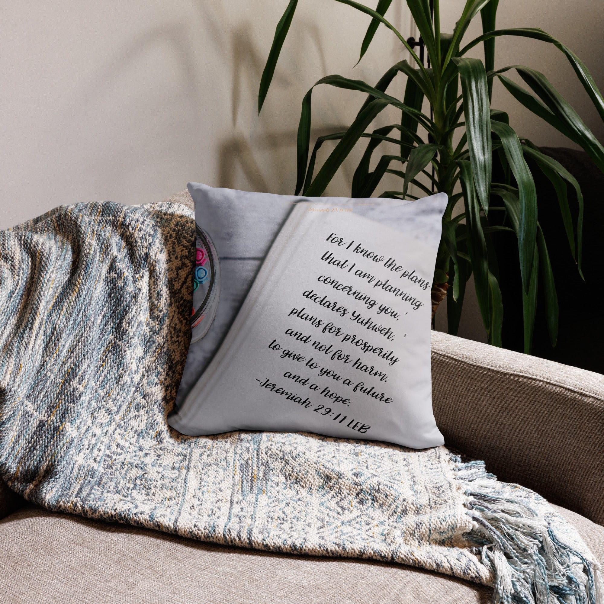 Basic Pillow -Jeremiah 29:11 image 4