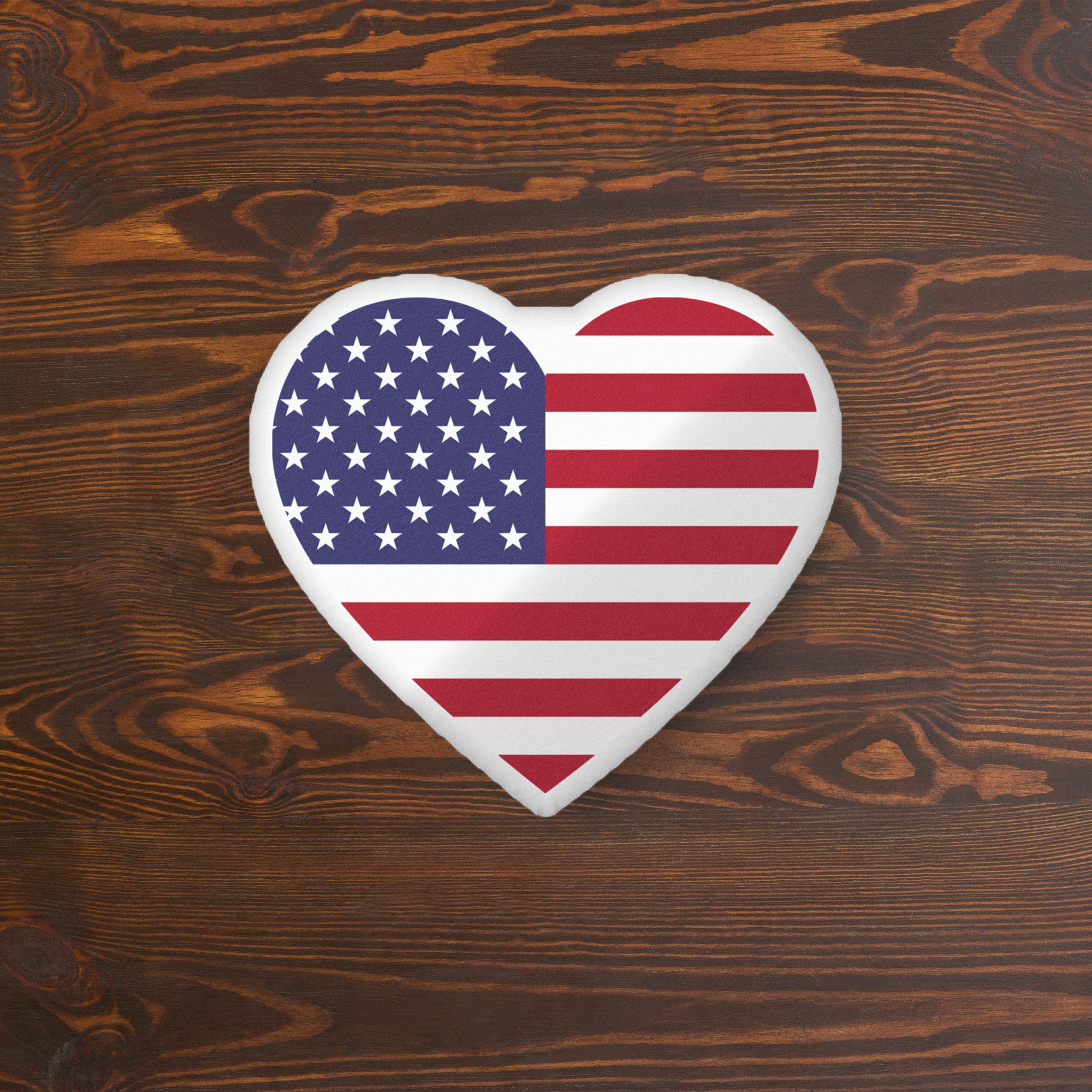 Heart-Shaped Flag Pillow - 16×16 image
