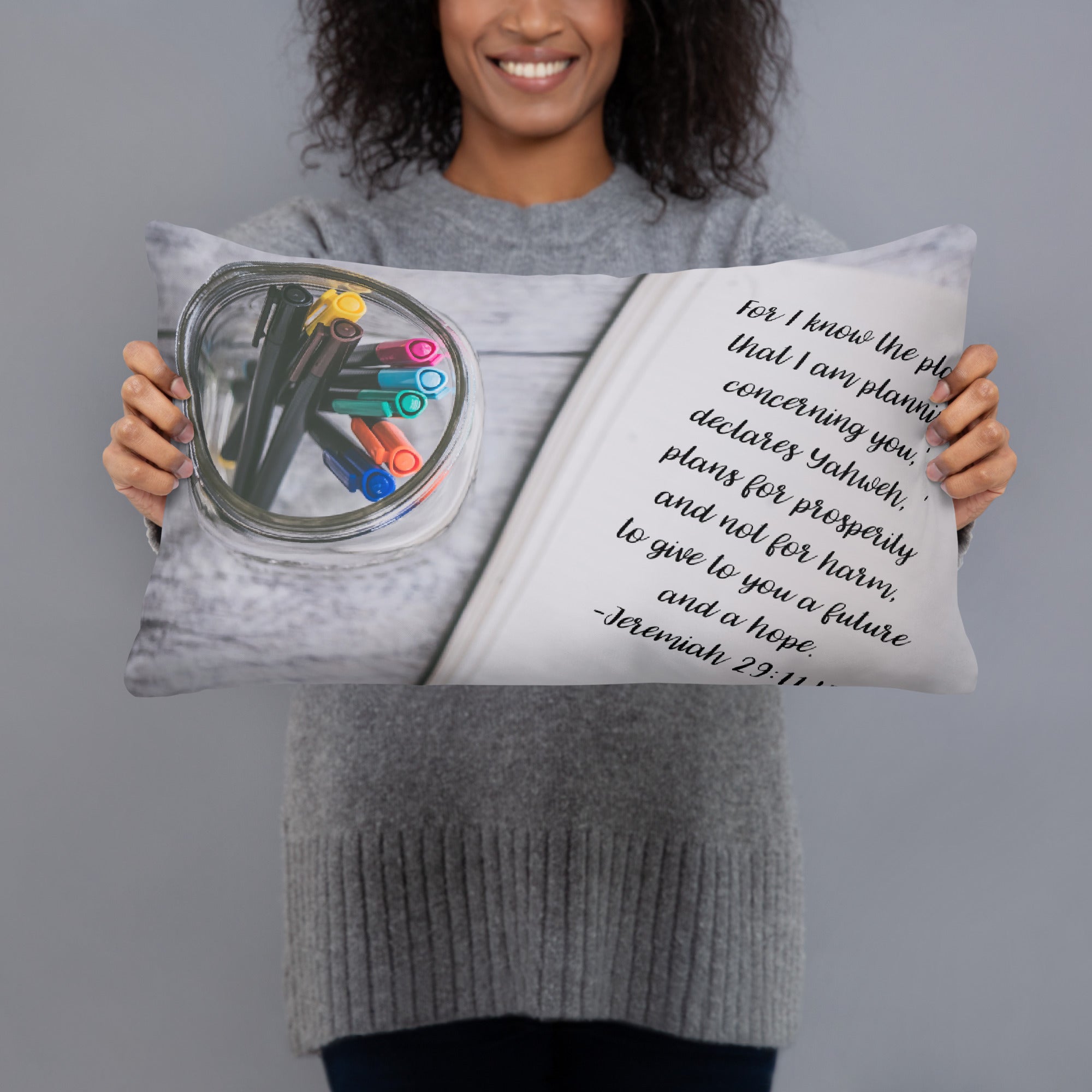 Basic Pillow -Jeremiah 29:11 image 2