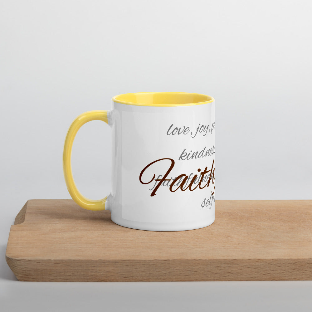 Mug with Color Inside Faithfulness - Yellow image