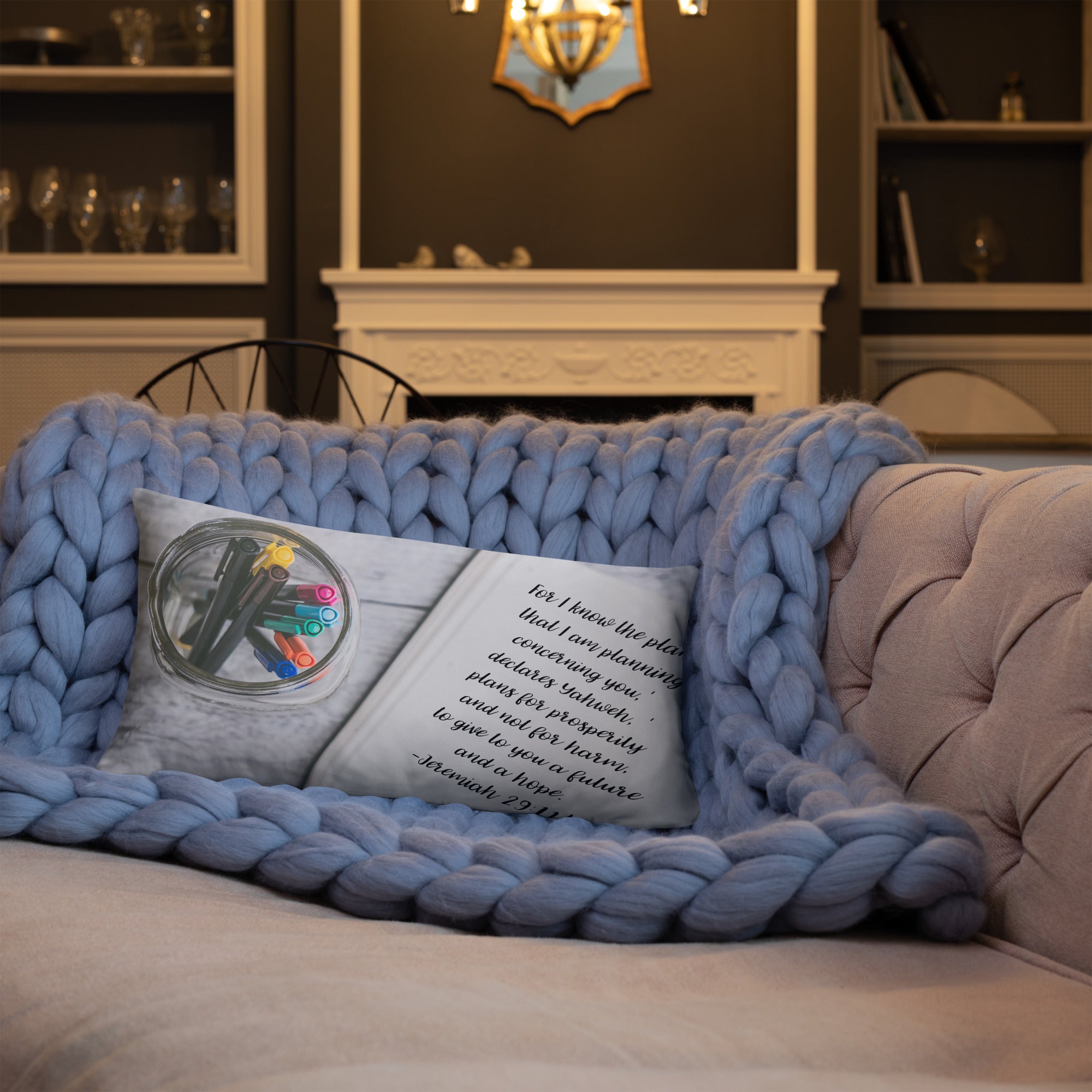 Basic Pillow -Jeremiah 29:11 image 1