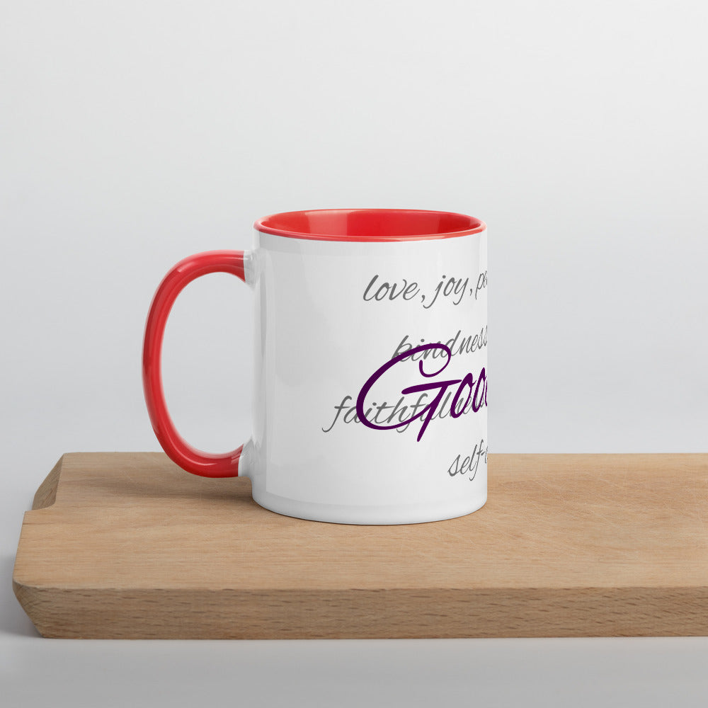 Mug with Color Inside - Goodness - Red image
