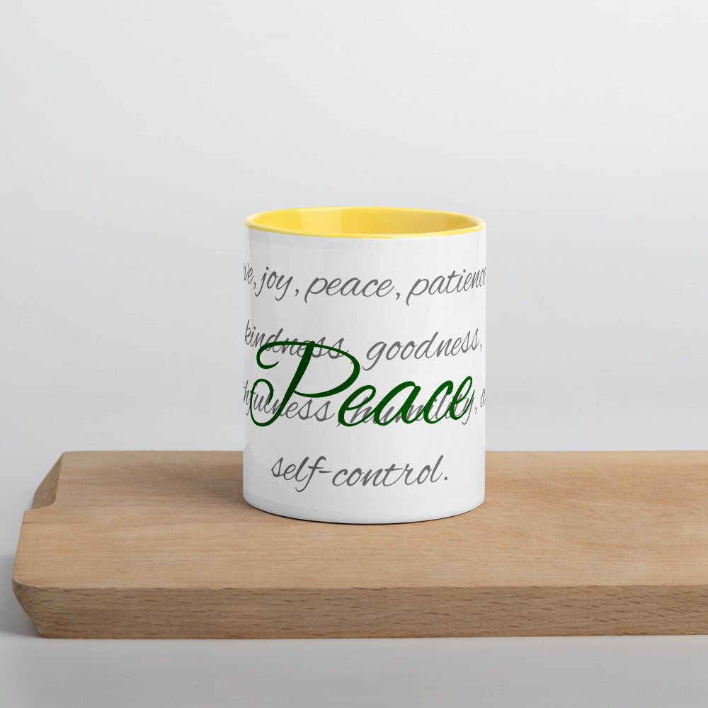 Mug with Color Inside - Peace image 7