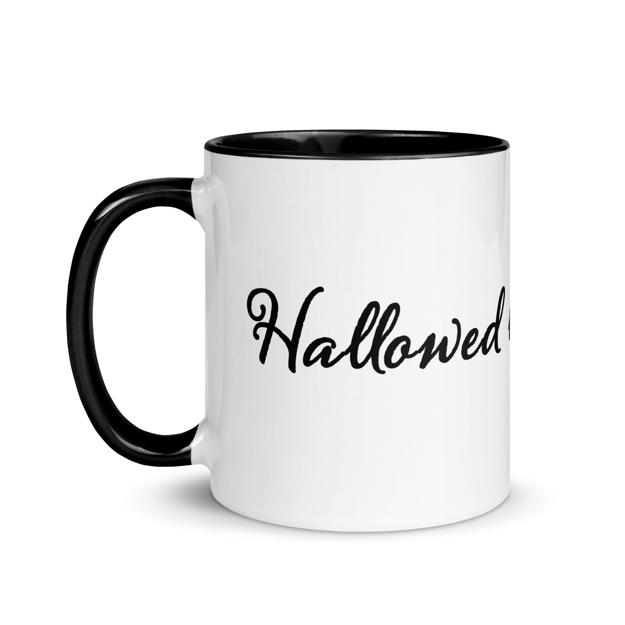 Mug with Color Inside - Luke 11:2-4 - Black image
