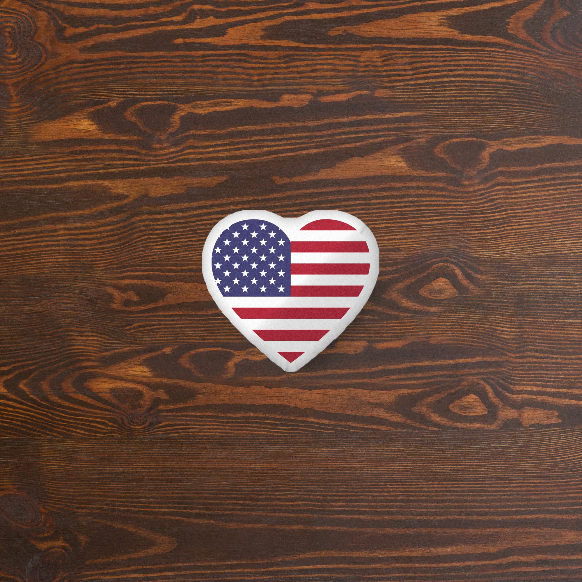 Heart-Shaped Flag Pillow image 1