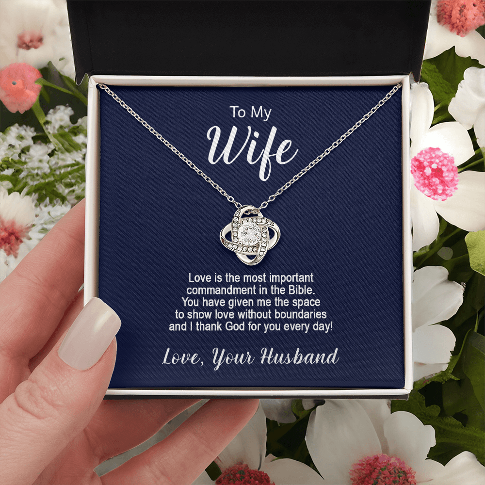 Love Knot Necklace - To My Wife