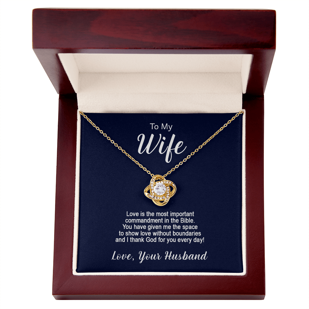 Love Knot Necklace - To My Wife