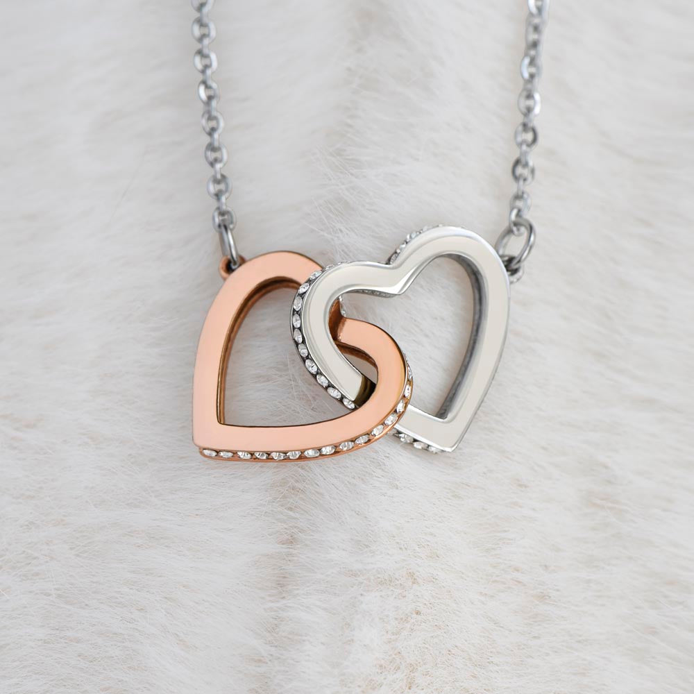 Interlocking Hearts Necklace - To My Daughter