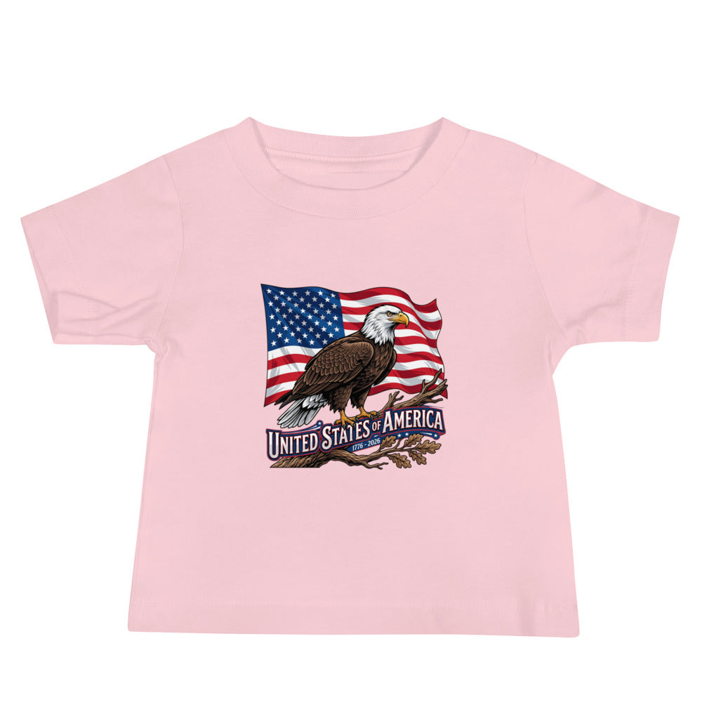 Baby Jersey Short Sleeve Tee - USA 250 Eagle