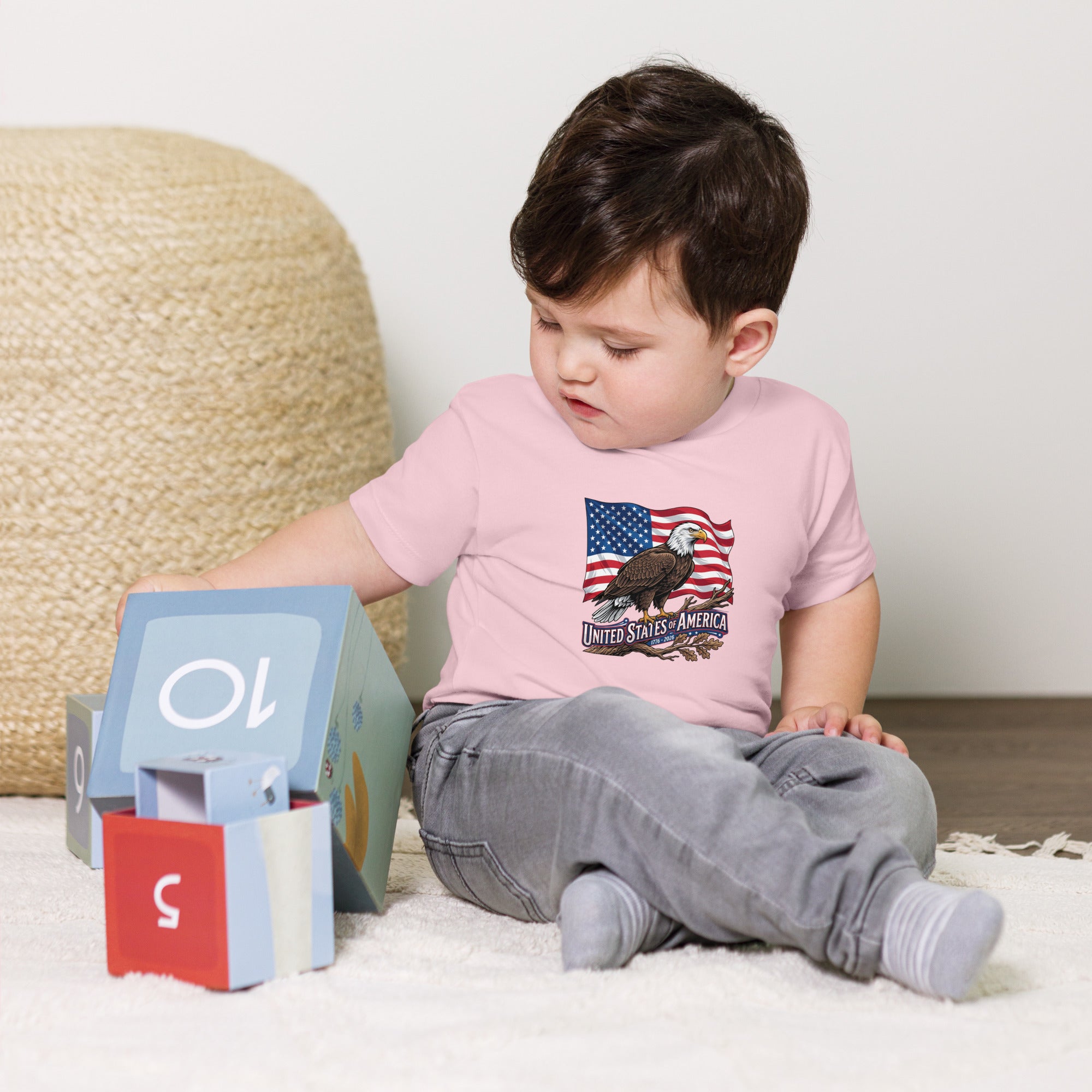 Baby Jersey Short Sleeve Tee - USA 250 Eagle