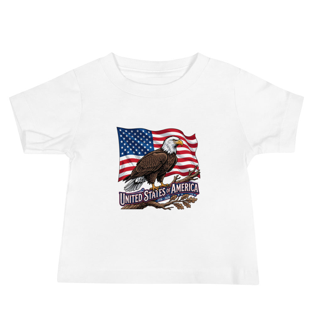Baby Jersey Short Sleeve Tee - USA 250 Eagle
