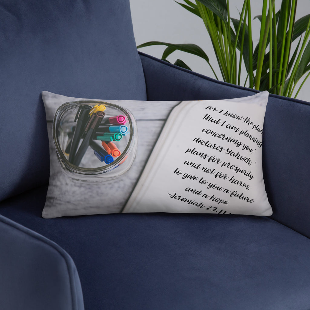 Basic Pillow -Jeremiah 29:11 image 0