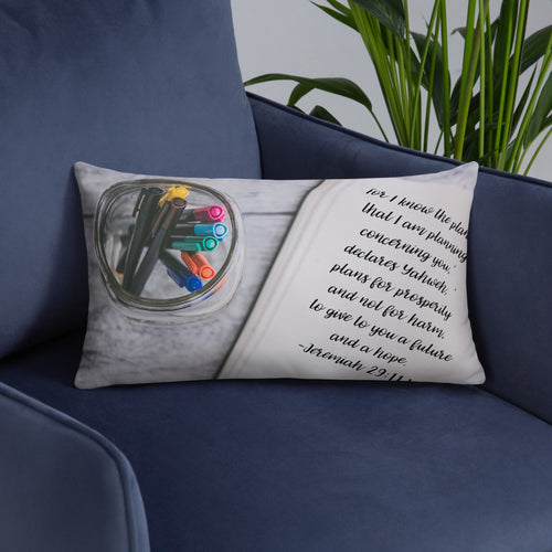 Basic Pillow -Jeremiah 29:11 image 0