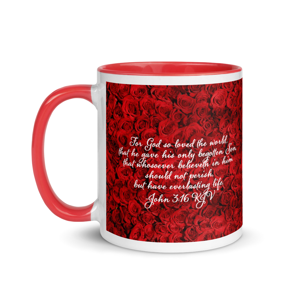 Mug with Color Inside - John 3:16 image 2