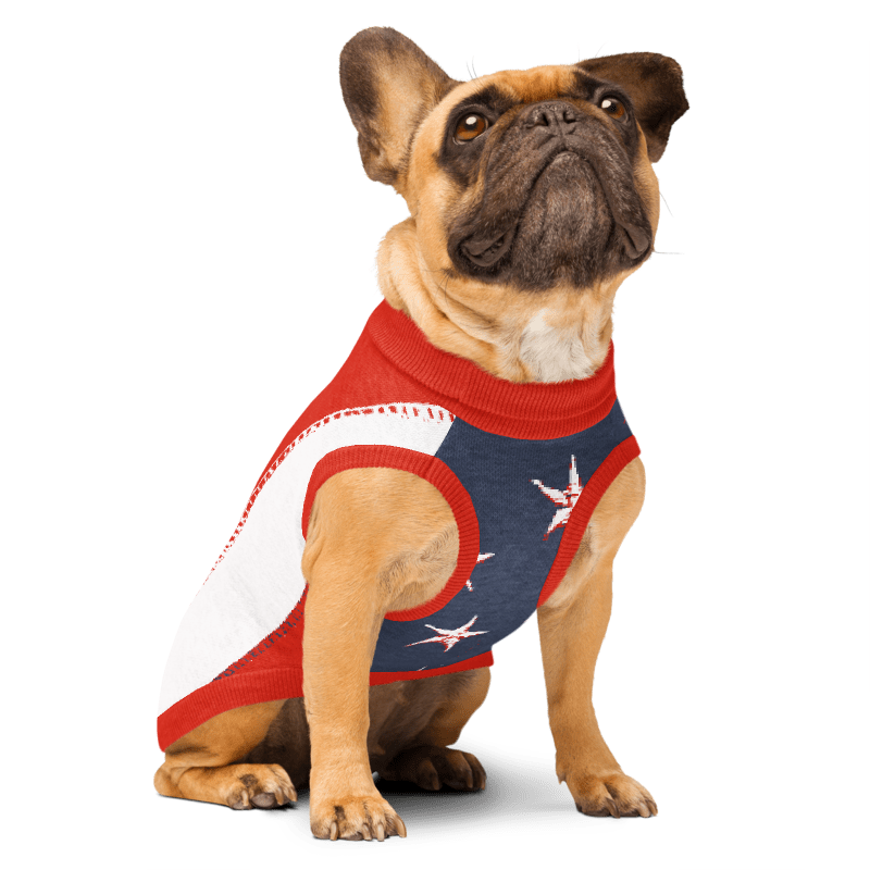 Patriotic Knitted Pet Sweater image 0