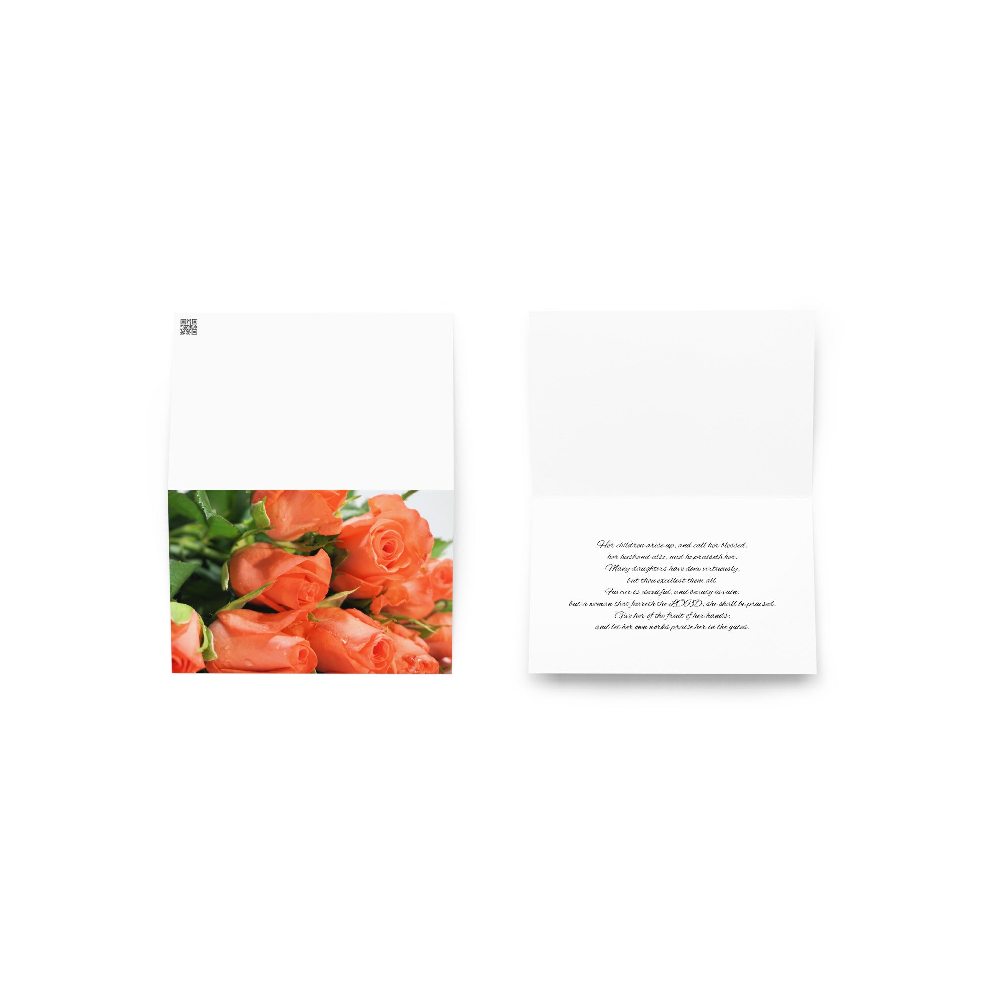 Greeting Card | Peach Roses