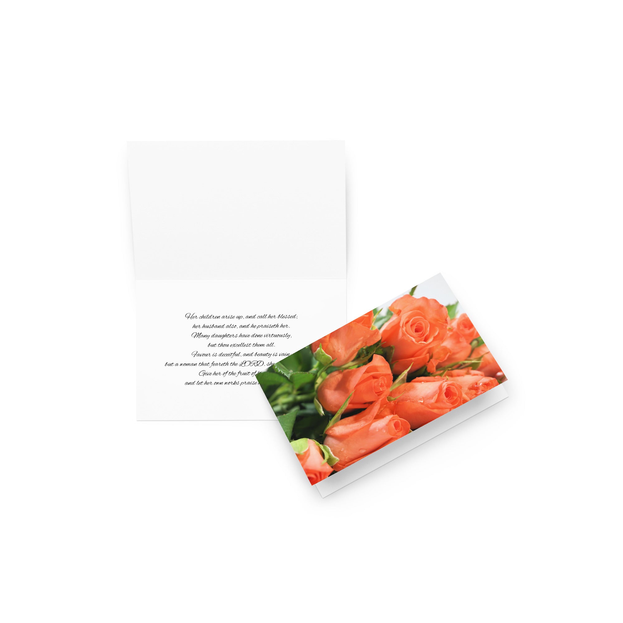 Greeting Card | Peach Roses