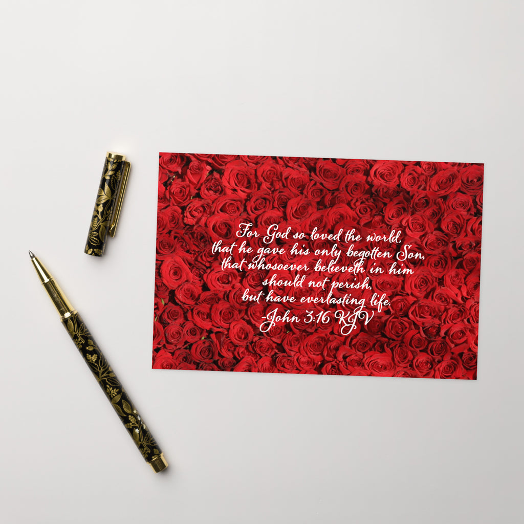Greeting Card - John 3:16