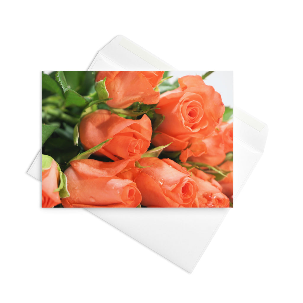 Greeting Card | Peach Roses