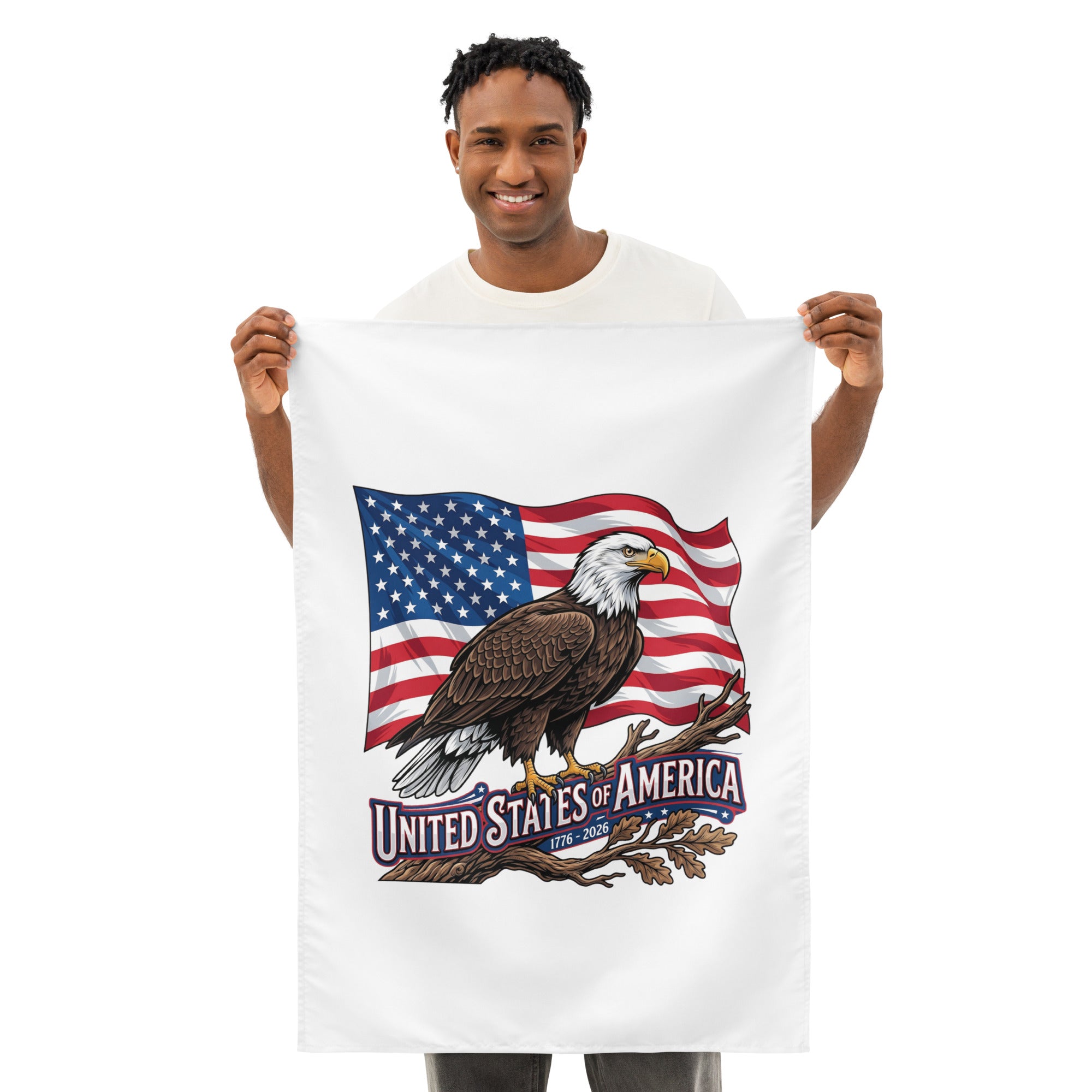 Indoor Wall Tapestry - USA 250 Eagle