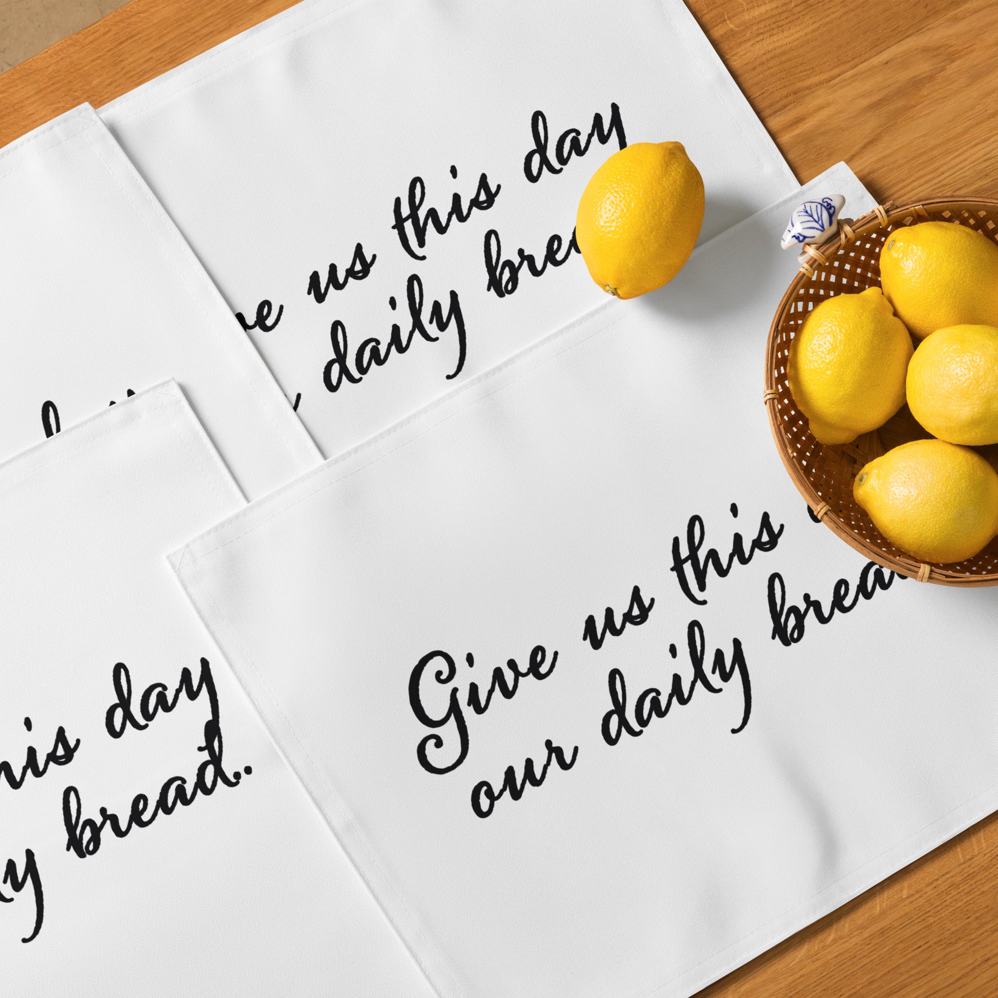 Placemat 4 pc Set - Matthew 6:11