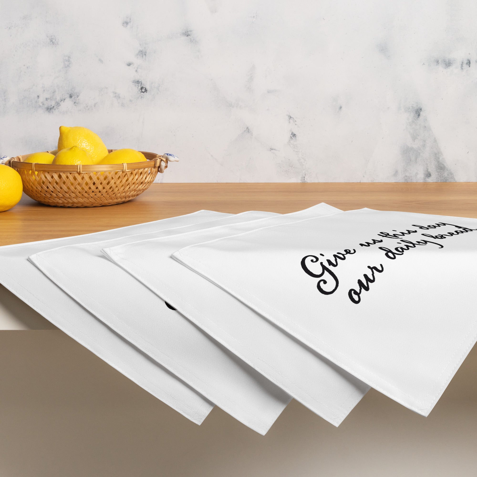 Placemat 4 pc Set - Matthew 6:11