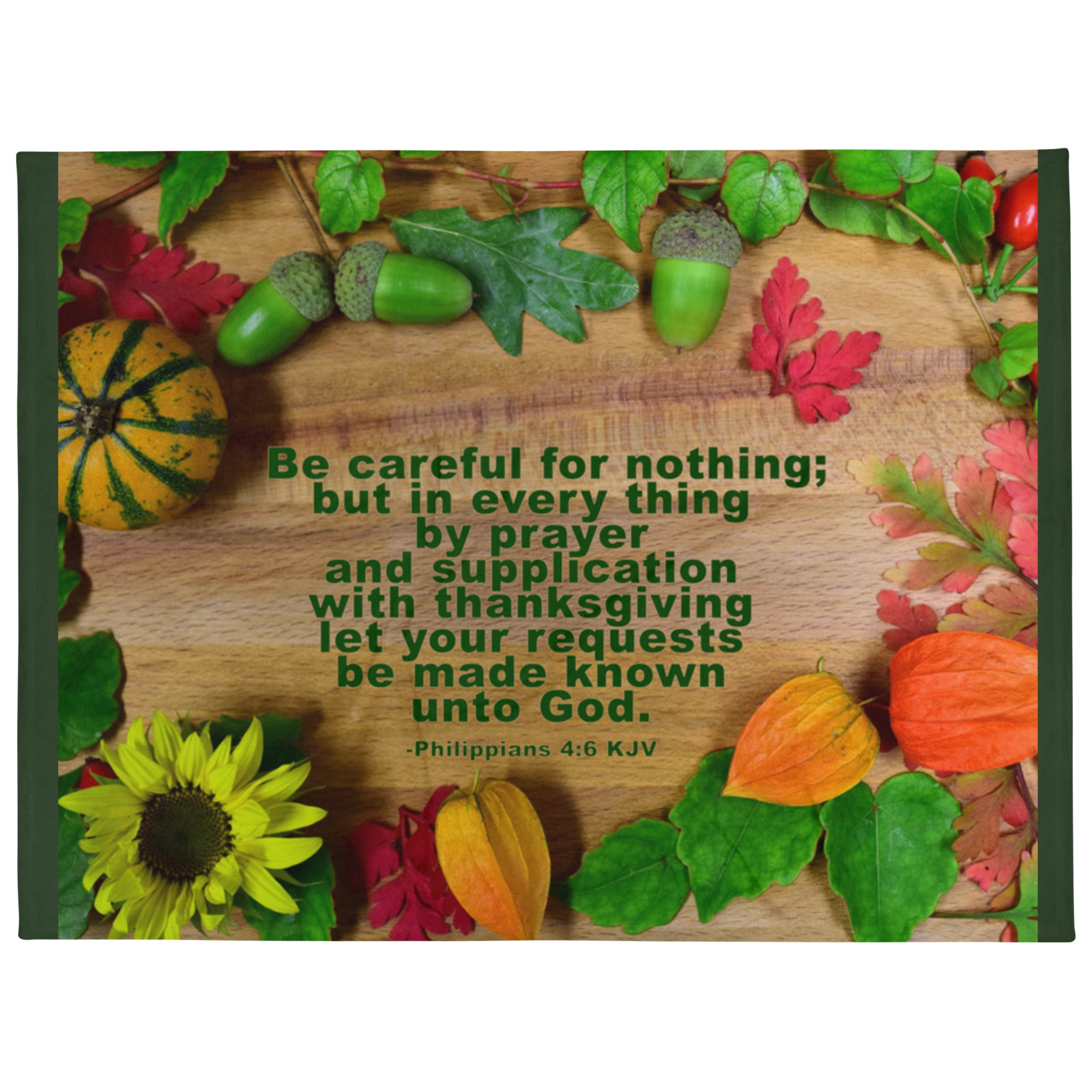 Throw Blanket - Philippians 4:6