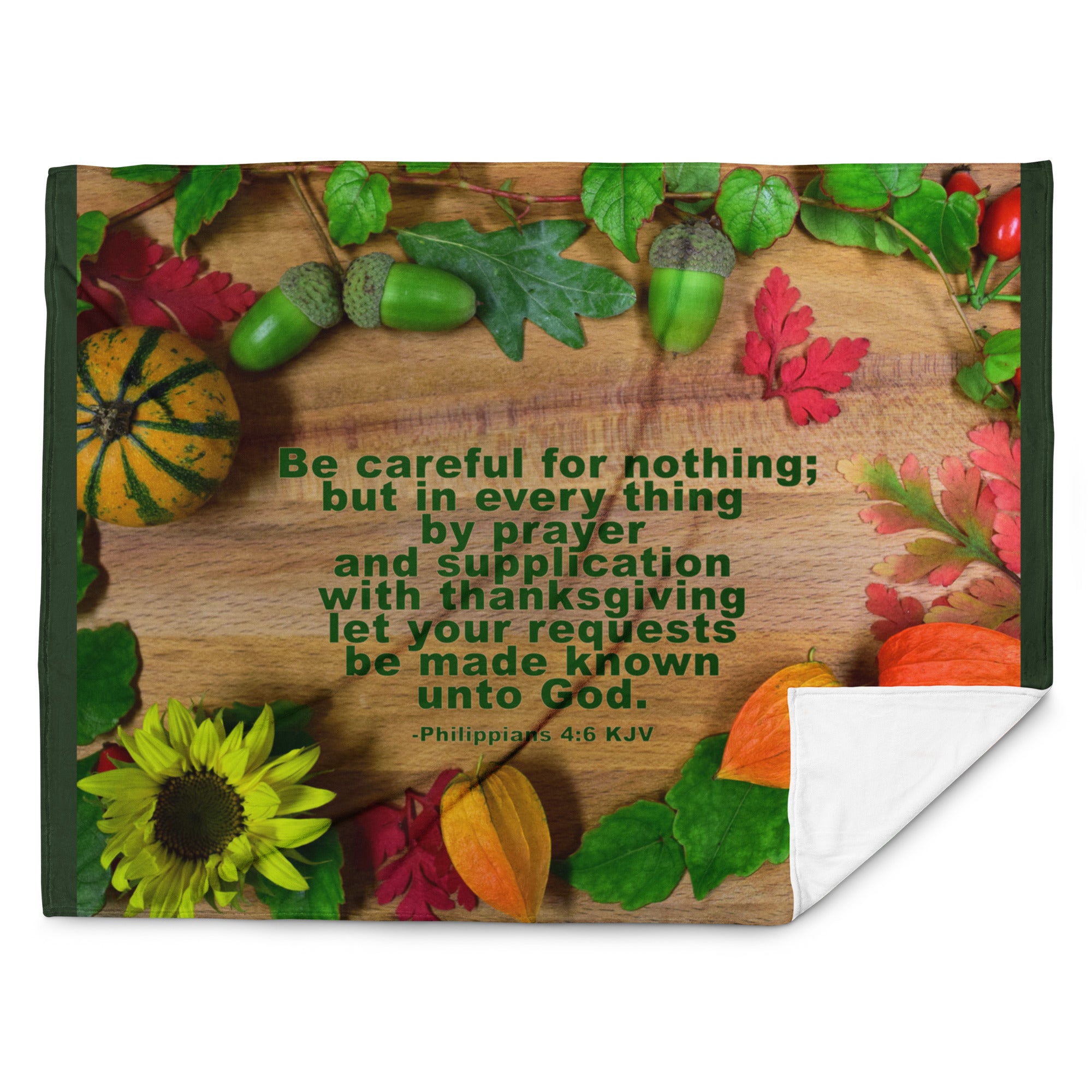 Throw Blanket - Philippians 4:6