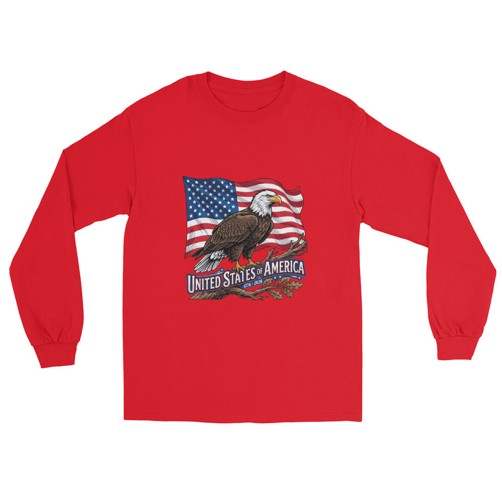 Men’s Long Sleeve Shirt - USA 250 Eagle