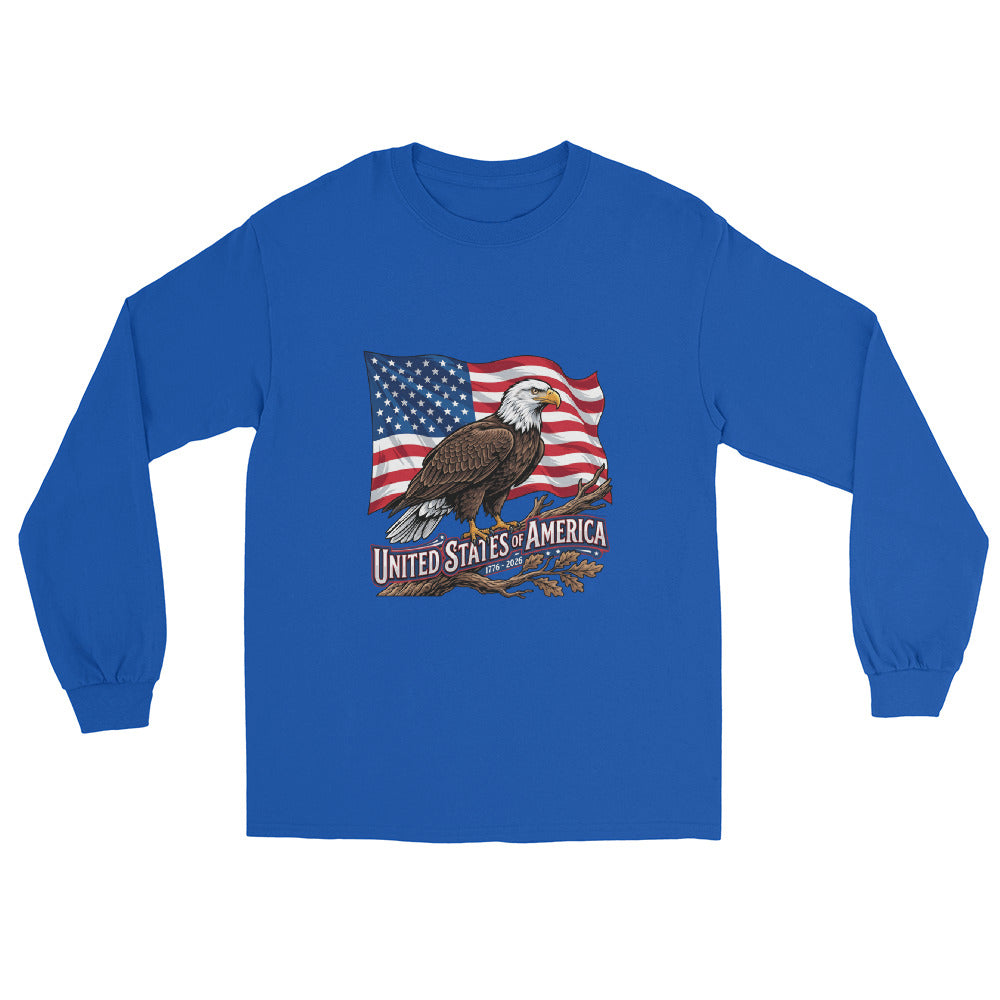 Men’s Long Sleeve Shirt - USA 250 Eagle