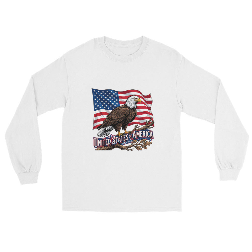 Men’s Long Sleeve Shirt - USA 250 Eagle