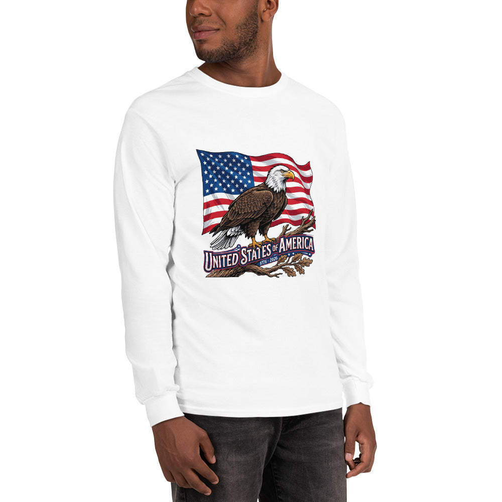 Men’s Long Sleeve Shirt - USA 250 Eagle