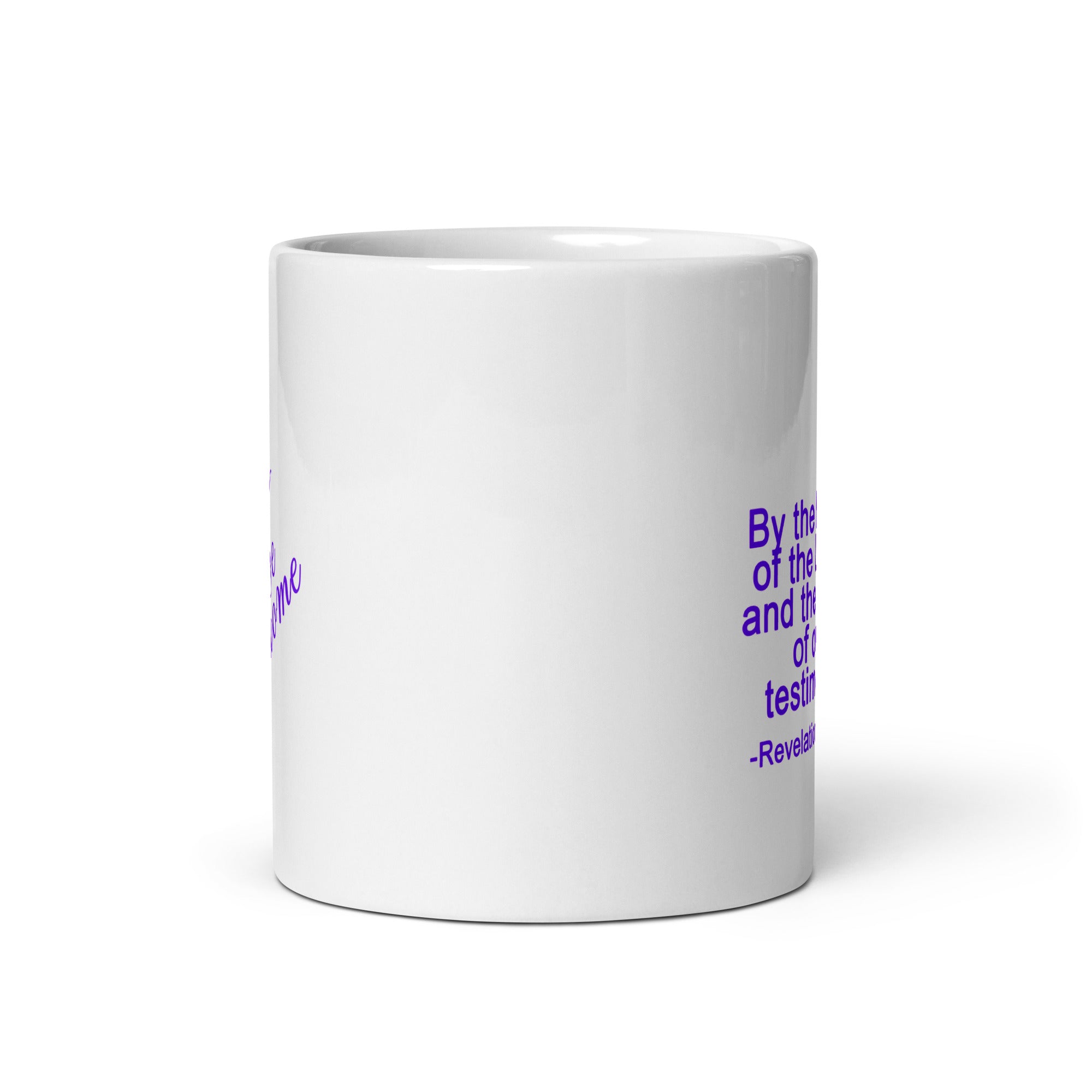 White Glossy Mug - Revelation 12:11