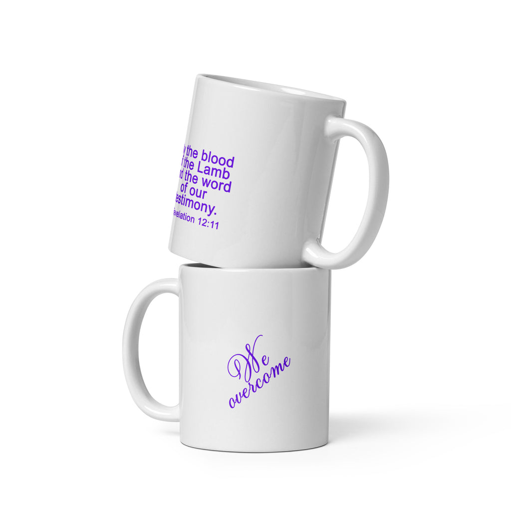 White Glossy Mug - Revelation 12:11